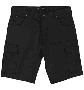 FLEXTWILL BLACK SHORT 36" 6310 BLACK CARGO SHORT 3