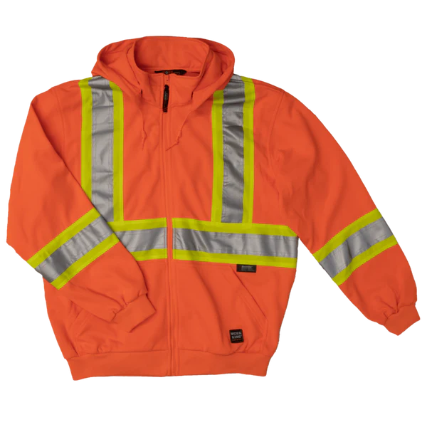 S494 UNLINED SAFETY HOODIE 2XL ORANGE