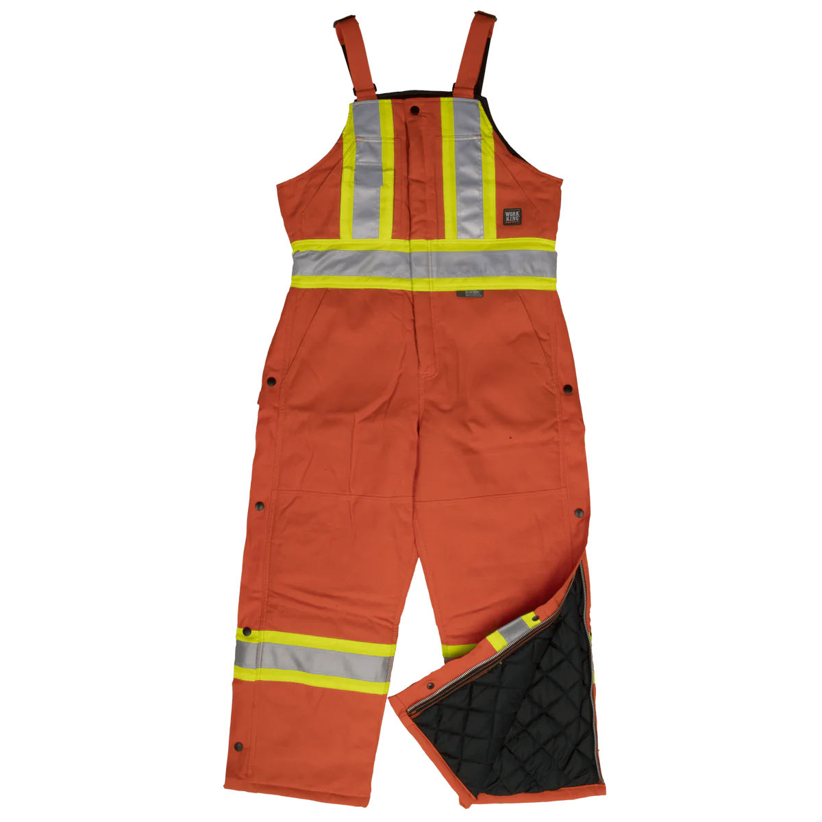 INSULATED OVERALL ORANGE 3XLARGE