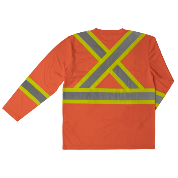 L/S SAFETY T-SHIRT 2XL ORANGE