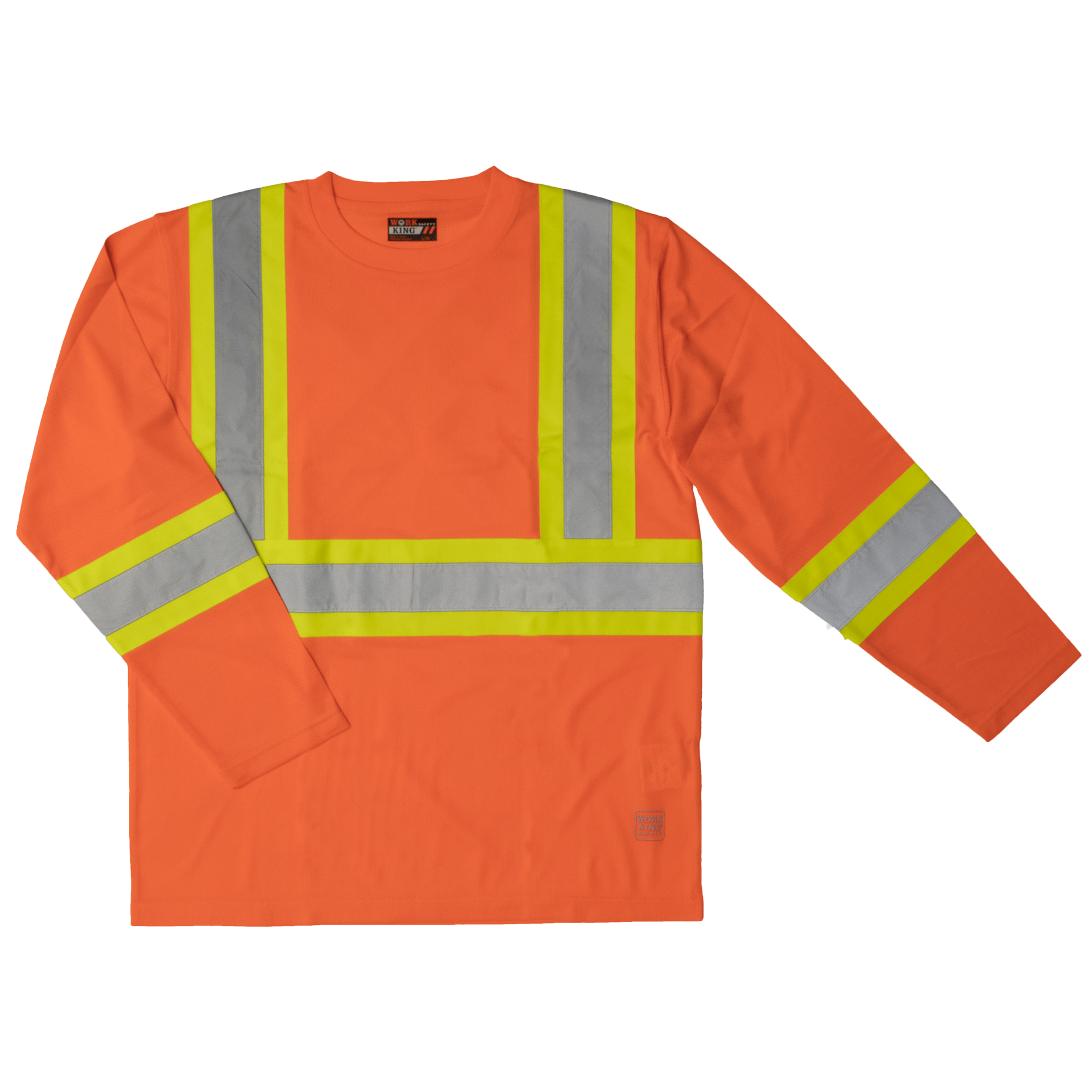 L/S SAFETY T-SHIRT 4XL ORANGE